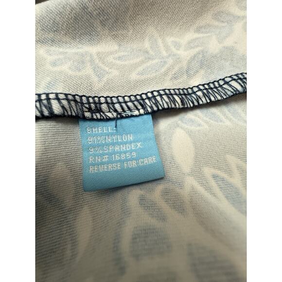 J McLaughlin Women's Size XS Blue Floral Print 3/4 Sleeve Sheath Dress - Picture 7 of 8